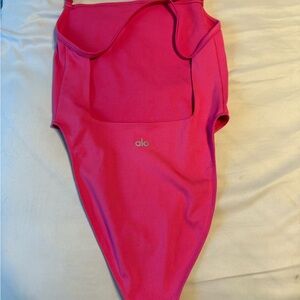 ALO Yoga Hot Pink One-Piece Swimsuit